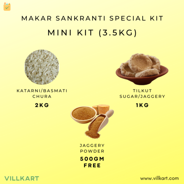 Makar Sankranti Special Kit (Chura, Tilkut, Jaggery/Gud)